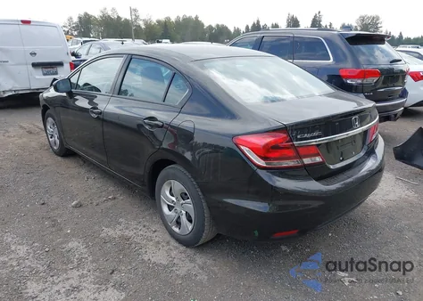 2015 Honda Civic Lx из США, поврежденный, VIN 2HGFB2F50FH518490